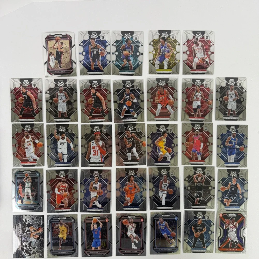 393 NBA Rookie Card Lot Panini Prizm Optic Select Mosaic Banchero Holmgren Smith